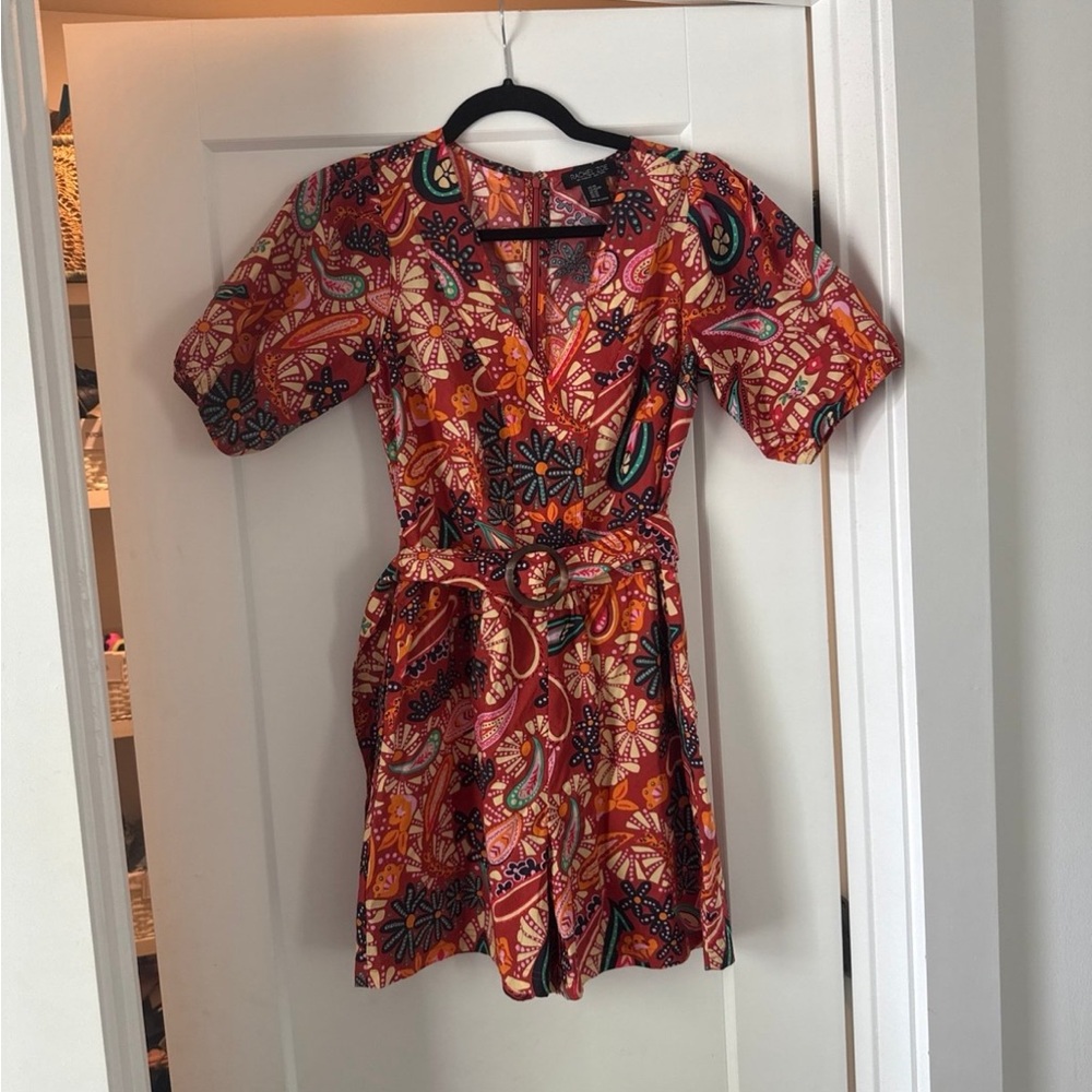 Rachel Zoe Puff Sleeve Romper, size XS